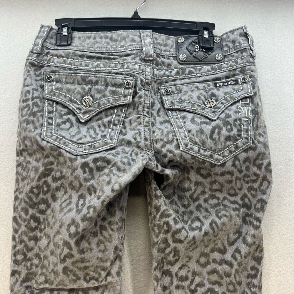NWT Miss Me Cargo Women's Skinny Jeans Size 27 (4) Cheetah Print Twee Normcore - Picture 6 of 15